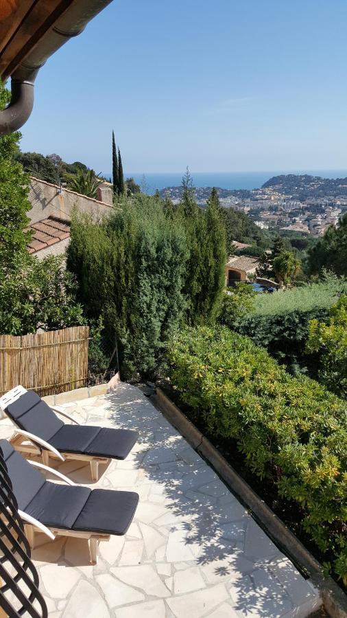Appartement Rez De Jardin Dans Villa Vue Mer 滨海卡瓦莱尔 外观 照片